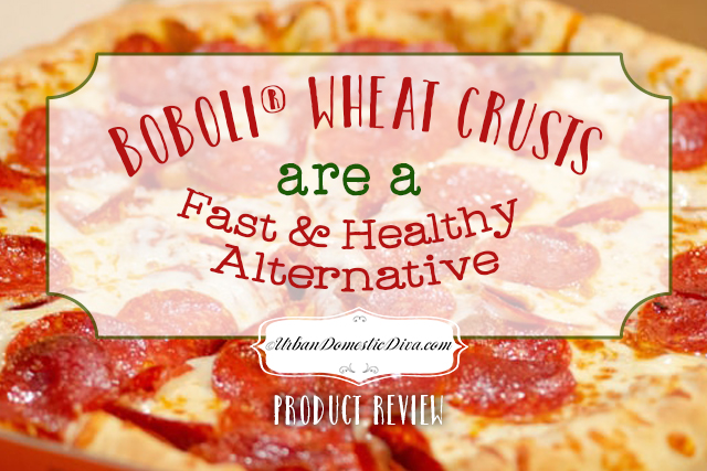 Boboli Wheat store bought pizza crust is easy and delicious