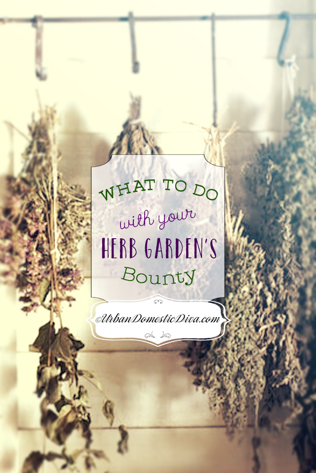 What to do with your garden herb harvest