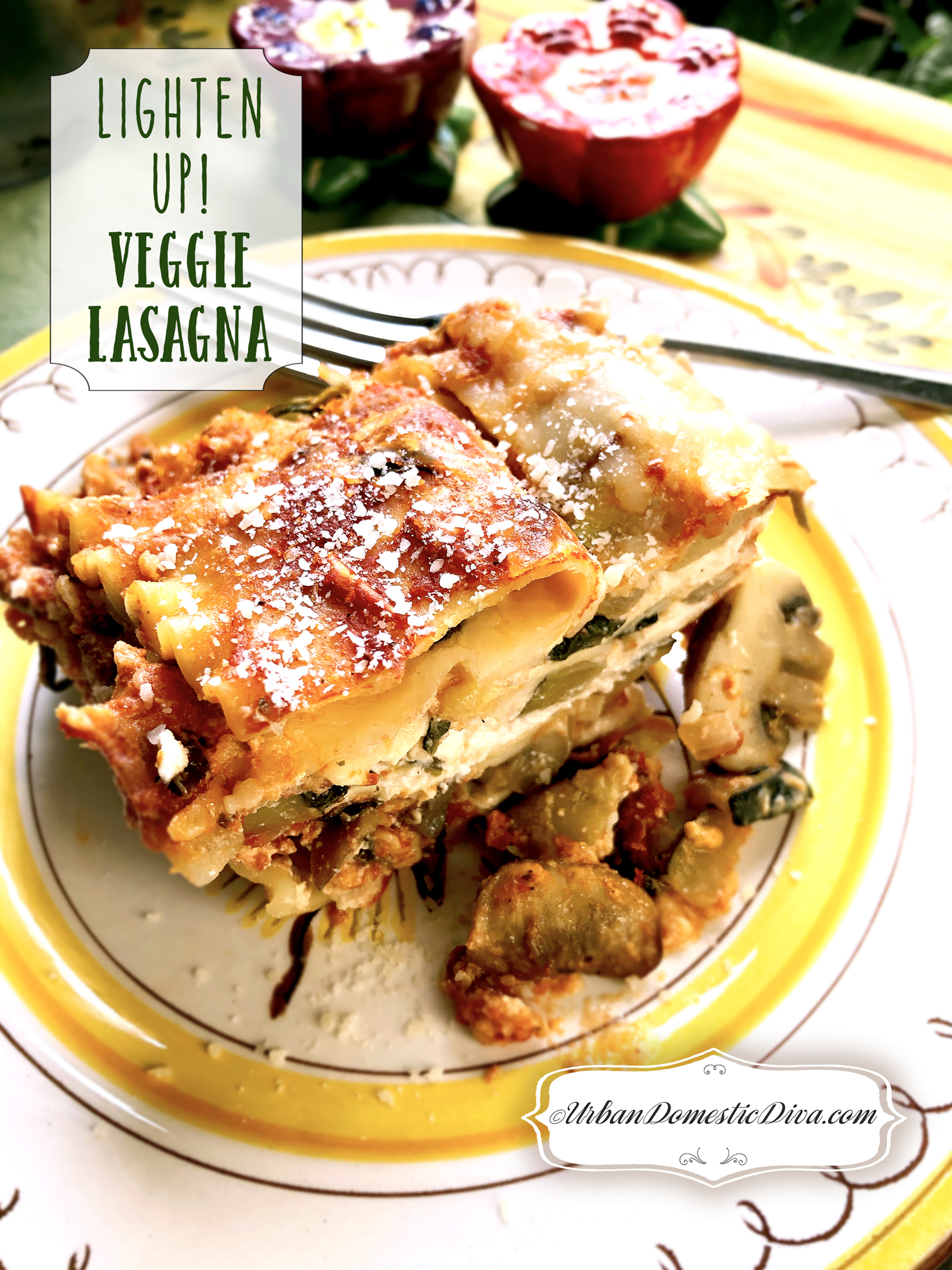 Lighten up! Veggie lasagna