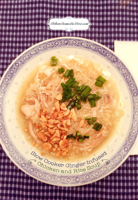 RECIPE: Slow Cooker Ginger and Rice Chicken Soup