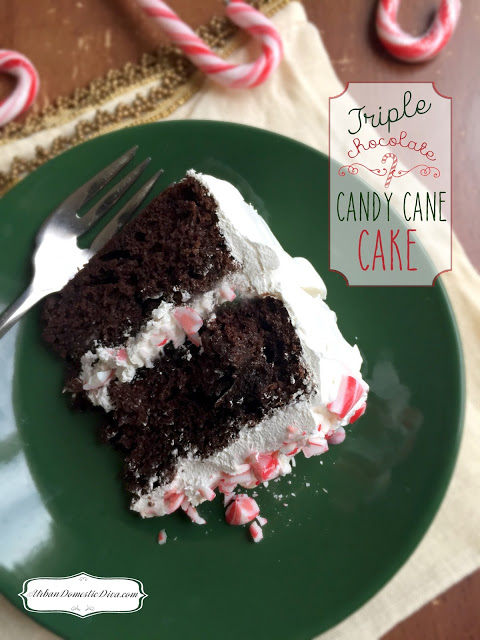 candy cane chocolate cake