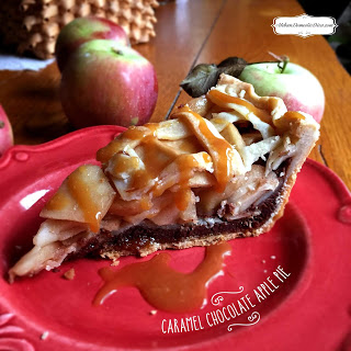 chocolate caramel apple pie