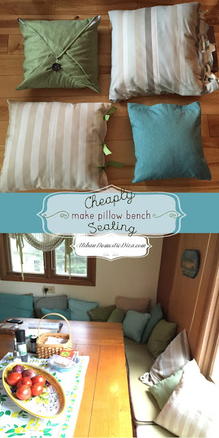 CRAFTS: Cheaply Make Pillow Bench Seating