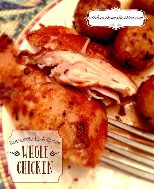 crock pot rotisserie whole chicken