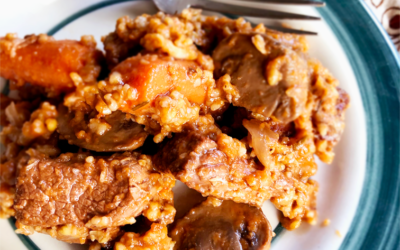 RECIPE: Beef Stew with Freekeh and Mushrooms