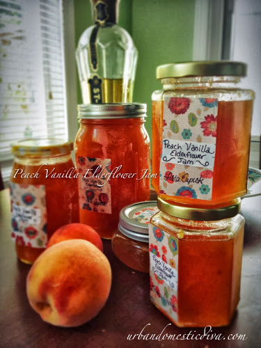 Recipe: Peach Vanilla and Elderflower Jam