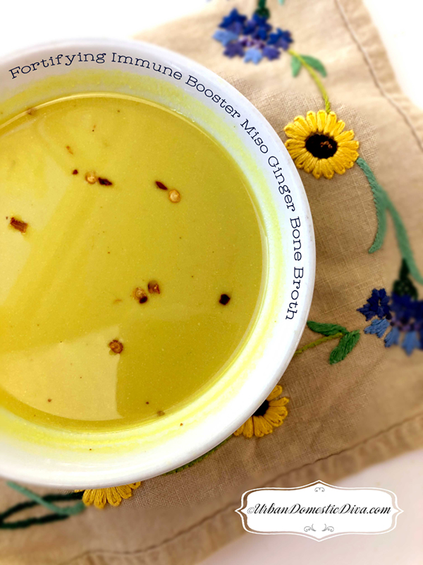 Fortifying Immune Booster Miso Ginger Bone Broth