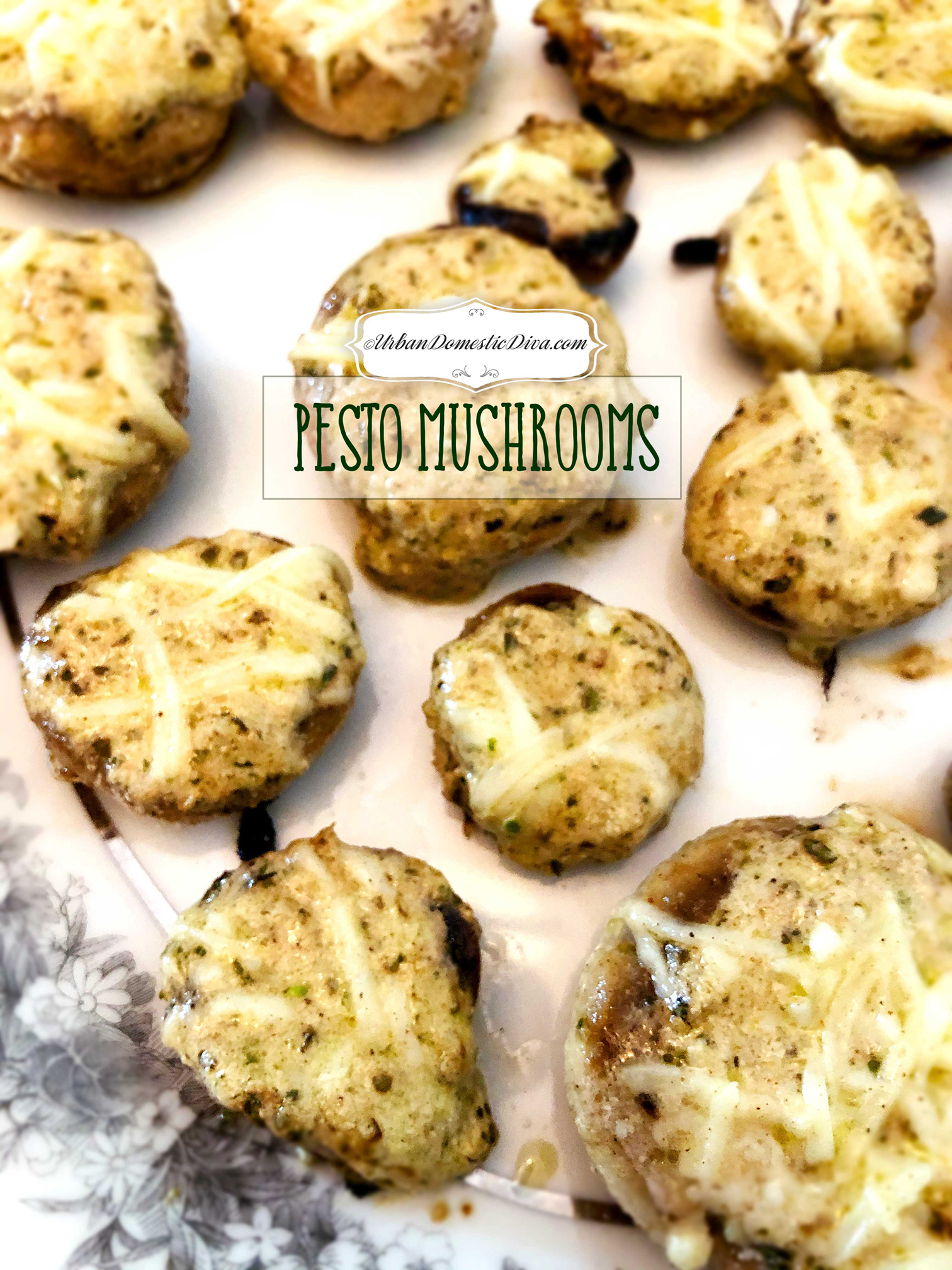 Pesto Mushroom Appetizers