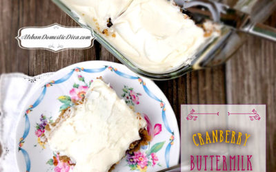 RECIPE: Cranberry Buttermilk Oat Spice Cake
